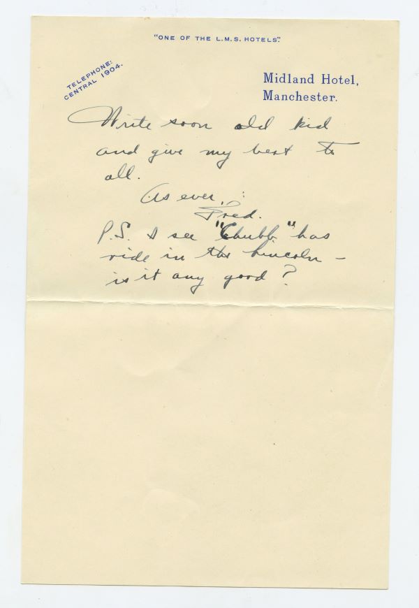 Letter from Fred Astaire about a famous racehorse - page 3